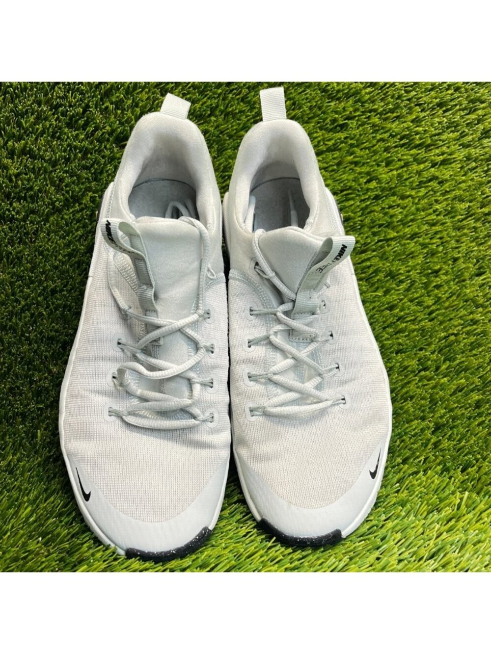 Nike Free Metcon 6 Womens Size 9.5 Silver Green Athletic Running Shoes Sneakers - Picture 5 of 10